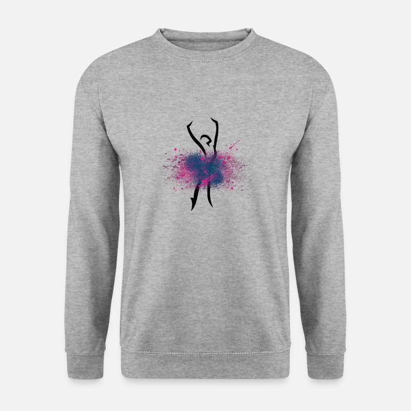 Tänzerin (2) - Unisex Pullover - Weißgrau meliert