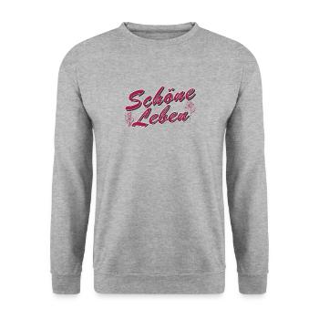 BEAUTIFUL LIVES - Unisex Sweatshirt - salt & pepper - Front - Alina (178cm) & Michal (187cm)