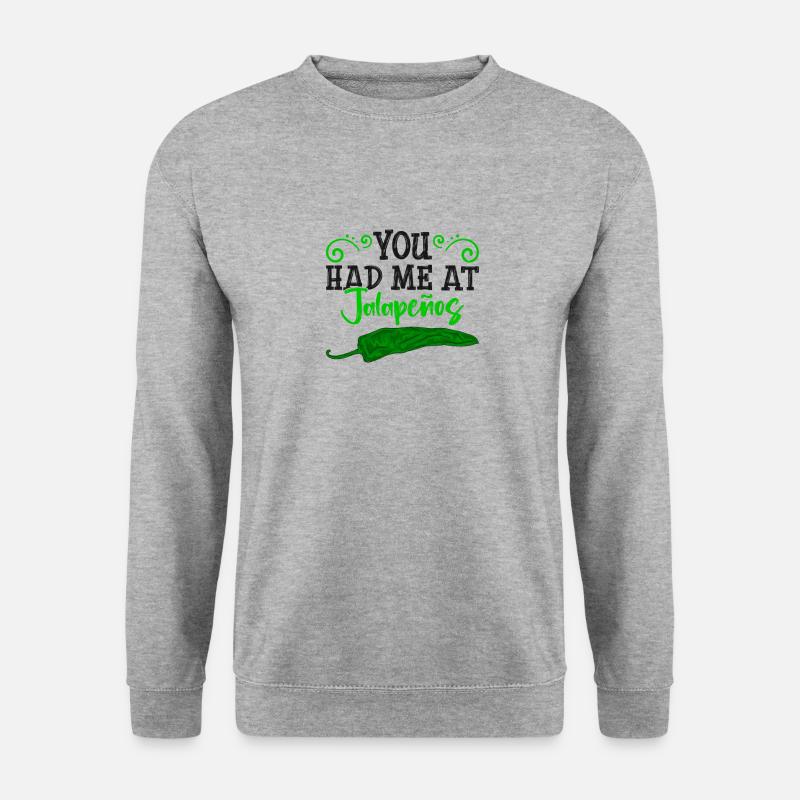 Jalapeno - Unisex Pullover - Weißgrau meliert