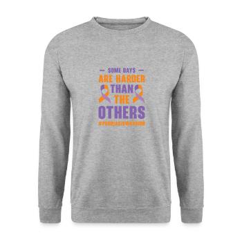 Guerriers du psoriasis Certains jours, c’est - Sweat-shirt Unisexe - gris chiné - Devant - Alina (178cm) & Michal (187cm)