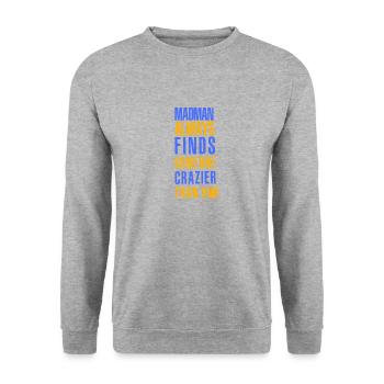 Find me - Sweat-shirt Unisexe - gris chiné - Devant - Alina (178cm) & Michal (187cm)