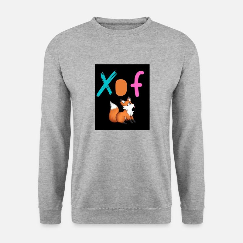 Fox Hunter Design - Unisex Sweatshirt - salt & pepper