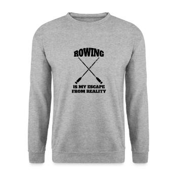 Rowers funny rowing club rowing saying rower - Unisex Sweatshirt - salt & pepper - Front - Alina (178cm) & Michal (187cm)