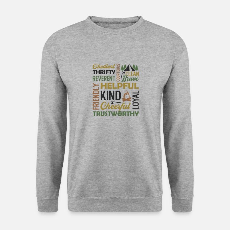 Scout Character Traits Scouting - Unisex Sweatshirt - salt & pepper