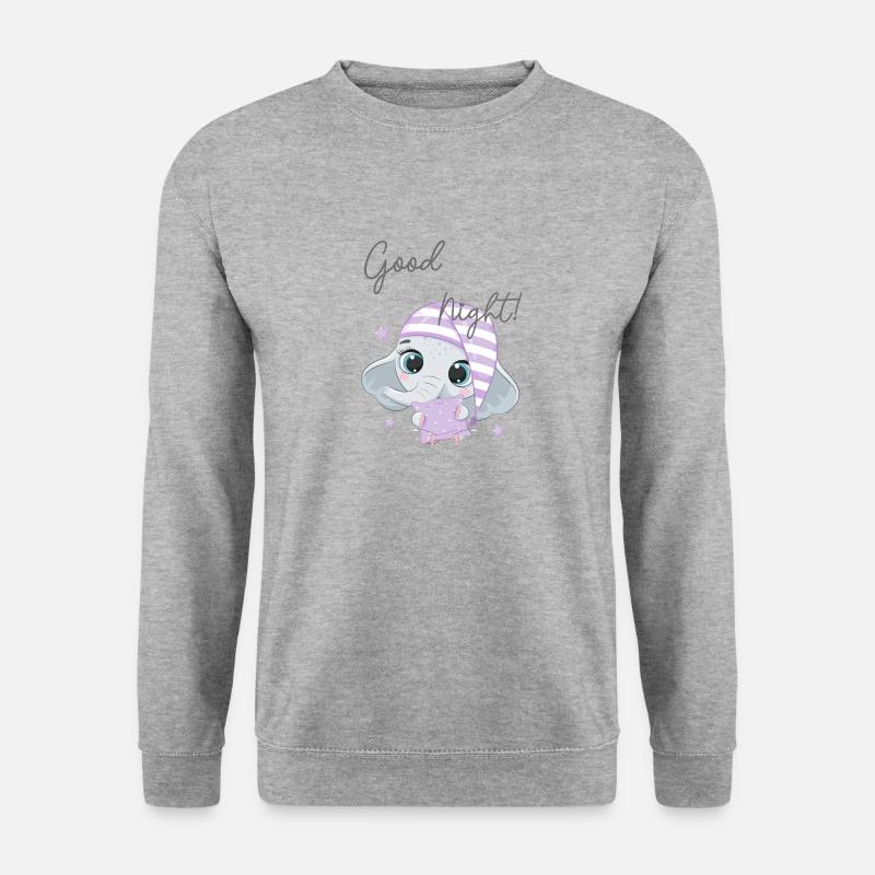 Gute Nacht ! - Unisex Pullover - Weißgrau meliert