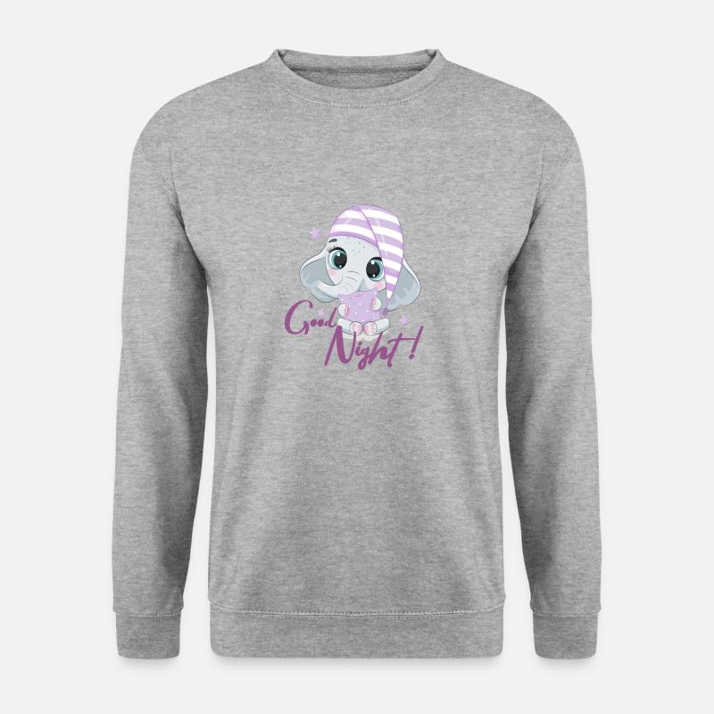 Gute Nacht ! - Unisex Pullover - Weißgrau meliert