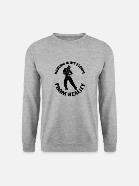 Tanzen Sport Hobby Tänzer Geschenk Tanzsport - Unisex Pullover - Weißgrau meliert