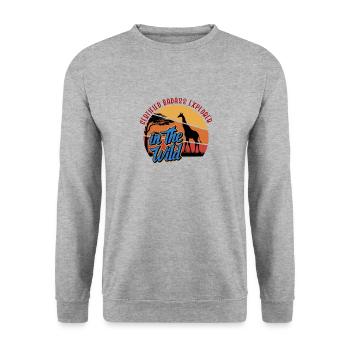 Safari Wildlife Certified Explorer In The Wild - Unisex Sweatshirt - salt & pepper - Front - Alina (178cm) & Michal (187cm)