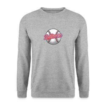 Vintage Baltimore Baseball Lover Distressed Sports - Unisex Sweatshirt - salt & pepper - Front - Alina (178cm) & Michal (187cm)