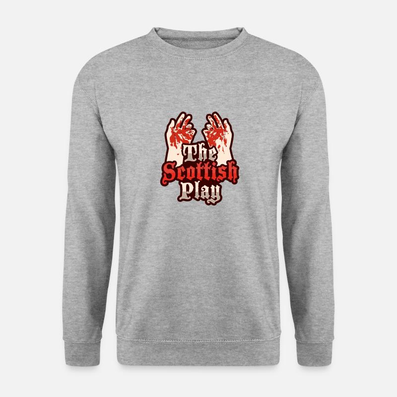 Macbeth Das schottische Stück Design - Unisex Pullover - Weißgrau meliert
