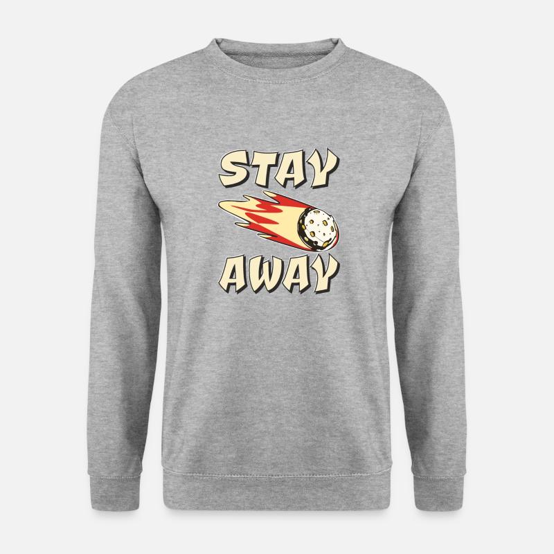 ASTEROID STAY AWAY - Unisex Pullover - Weißgrau meliert