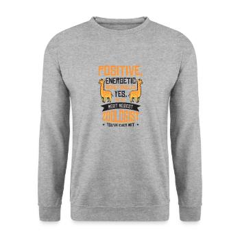 Zoologe Zootierhaltung Wildtiere Bescheidener - Unisex Pullover - Weißgrau meliert - Vorne - Alina (178cm) & Michal (187cm)