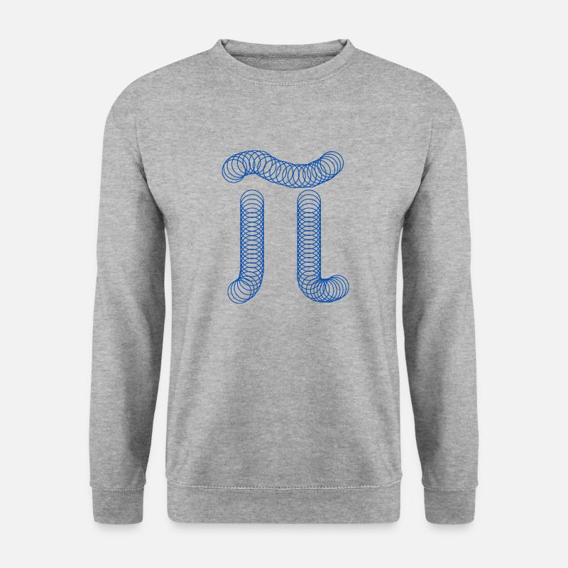 Pi - Mathe Kreiszahl - Unisex Pullover - Weißgrau meliert