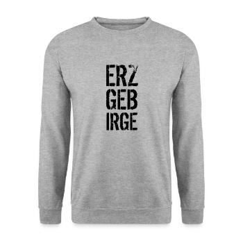 Erzgebirge - Unisex Pullover - Weißgrau meliert - Vorne - Alina (178cm) & Michal (187cm)