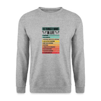 Woodworking Craftsman Woodworker Carpenter - Unisex Sweatshirt - salt & pepper - Front - Alina (178cm) & Michal (187cm)