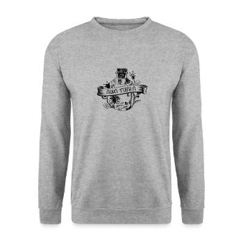 Aqua Tofana Line Art Poison Bottle Crime - Sweat-shirt Unisexe - gris chiné - Devant - Alina (178cm) & Michal (187cm)