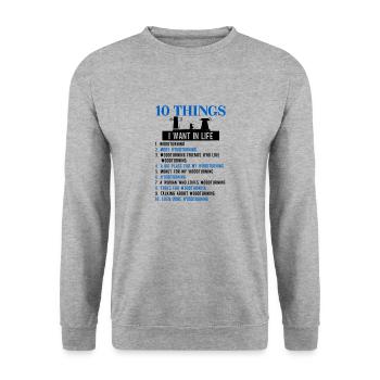 Les artisans de Turner La menuiserie de Turner - Sweat-shirt Unisexe - gris chiné - Devant - Alina (178cm) & Michal (187cm)