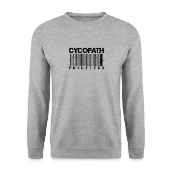 Lustige Radfahrer Radfahrer Fahrrad Fahrrad Berg - Unisex Pullover - Weißgrau meliert - Vorne - Alina (178cm) & Michal (187cm)
