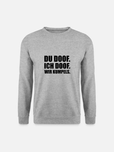 freunde fuer ewig - Unisex Pullover - Weißgrau meliert