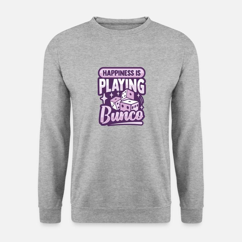 Bunco - Unisex Pullover - Weißgrau meliert