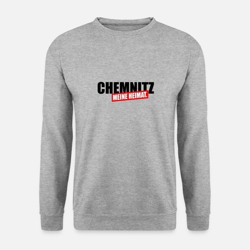 Chemnitz meine Heimat - Unisex Pullover - Weißgrau meliert