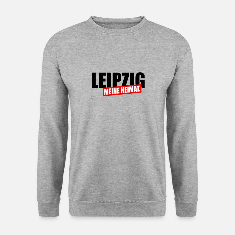 Leipzig meine Heimat - Unisex Pullover - Weißgrau meliert