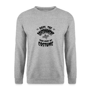 Halloween Kostüm Wähler Wahl Politiker Abstimmen - Unisex Pullover - Weißgrau meliert - Vorne - Alina (178cm) & Michal (187cm)