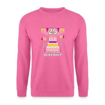 GEBURTSTAG 25 - Unisex Pullover - Pink - Vorne