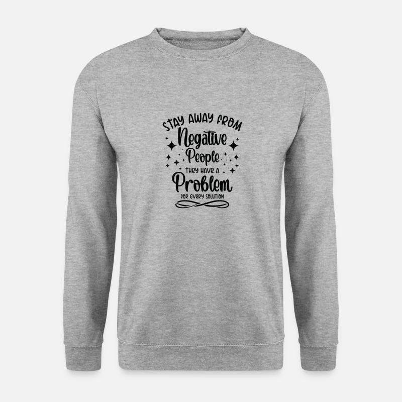 Problem Solution Critical Thinkers Positive - Unisex Sweatshirt - salt & pepper