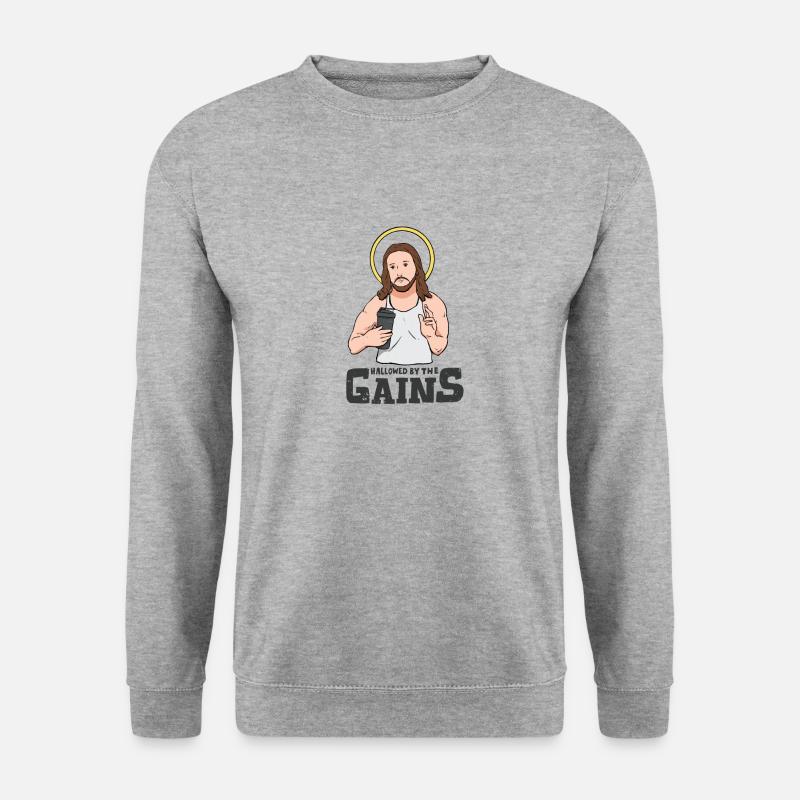Jesus Training Athletes - Unisex Sweatshirt - salt & pepper