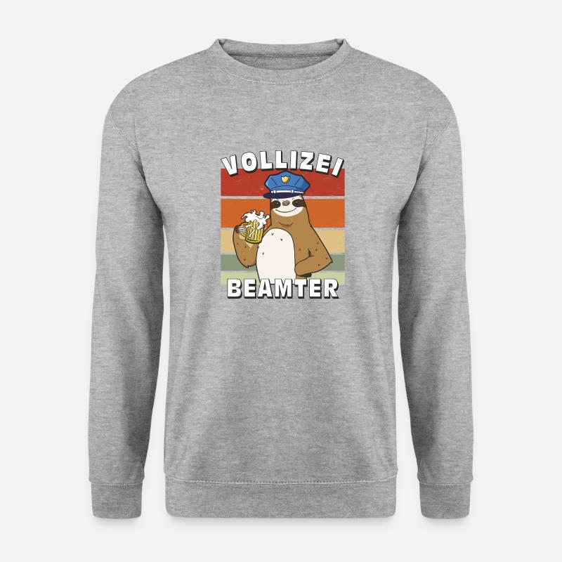 VOLLIZEI BEAMTER - Unisex Pullover - Weißgrau meliert