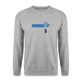 Greece Hellas Greece Greek Football - Unisex Sweatshirt - salt & pepper - Front - Alina (178cm) & Michal (187cm)