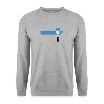 Greece Hellas Greece Greek Football - Unisex Sweatshirt - salt & pepper - Front - Alina (178cm) & Michal (187cm)