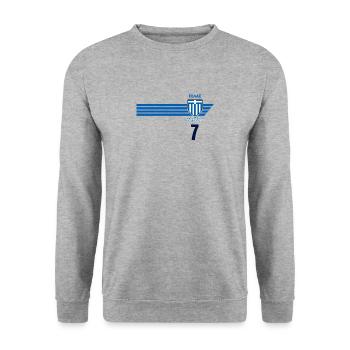 Grèce Hellas Grèce Football grec - Sweat-shirt Unisexe - gris chiné - Devant - Alina (178cm) & Michal (187cm)