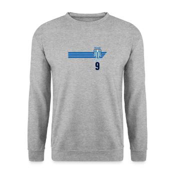 Greece Hellas Greece Greek Football - Unisex Sweatshirt - salt & pepper - Front - Alina (178cm) & Michal (187cm)