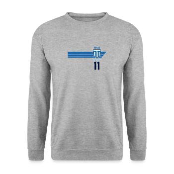Greece Hellas Greece Greek Football - Unisex Sweatshirt - salt & pepper - Front - Alina (178cm) & Michal (187cm)