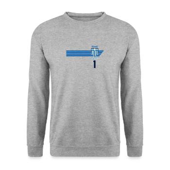 Greece Hellas Greece Greek Football - Unisex Sweatshirt - salt & pepper - Front - Alina (178cm) & Michal (187cm)