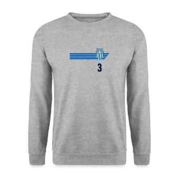Greece Hellas Greece Greek Football - Unisex Sweatshirt - salt & pepper - Front - Alina (178cm) & Michal (187cm)