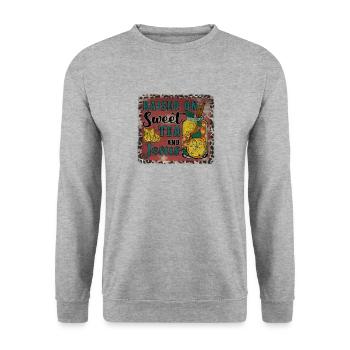Country Music Rural Landei Country Musician Mom - Unisex Sweatshirt - salt & pepper - Front - Alina (178cm) & Michal (187cm)