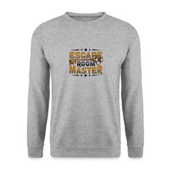 Escape Room Master Escape Room - Unisex Sweatshirt - salt & pepper - Front - Alina (178cm) & Michal (187cm)