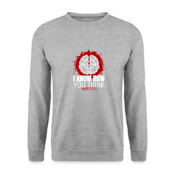 Humorous Thoughts Of The Neurosurgeon - Unisex Sweatshirt - salt & pepper - Front - Alina (178cm) & Michal (187cm)