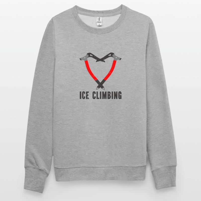 Ich Liebe Eisklettern Eiskletterer Eispickel Unisex Pullover