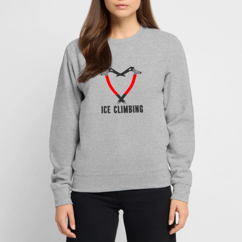 Ich Liebe Eisklettern Eiskletterer Eispickel Unisex Pullover