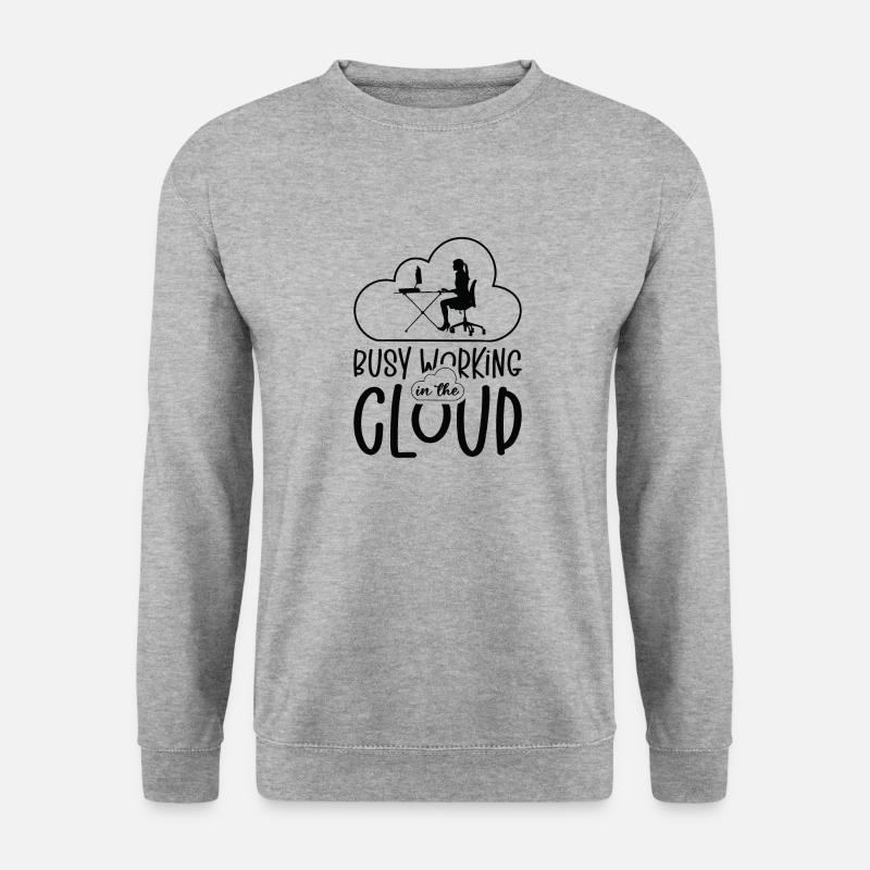 Cloud Computing Programmierer Kodierung - Unisex Pullover - Weißgrau meliert