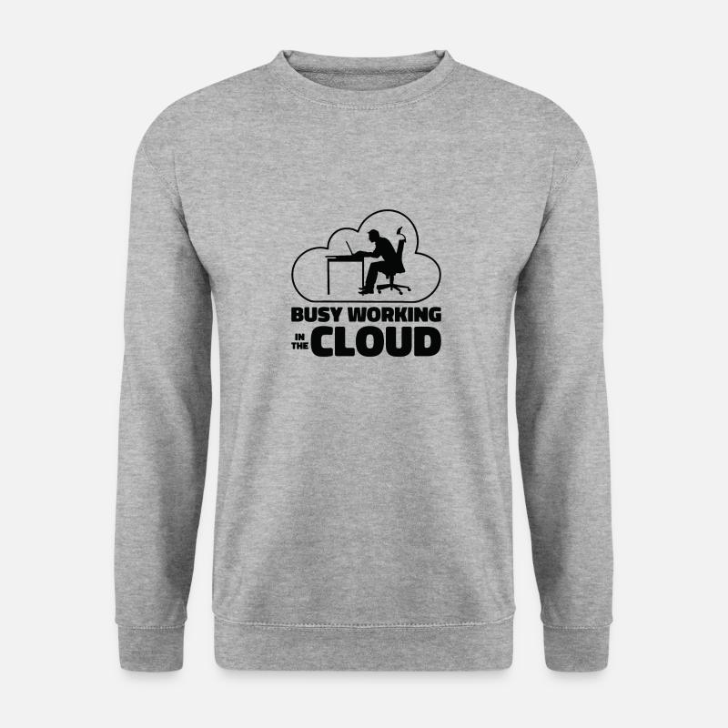 Cloud Computing Programmierer Kodierung - Unisex Pullover - Weißgrau meliert