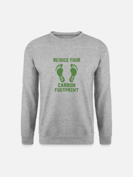 ecological footprint environmental protection climate change - Unisex Sweatshirt - salt & pepper