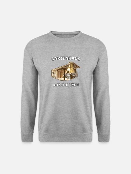 GARTENHAUS ROMANTIKER - Unisex Pullover - Weißgrau meliert