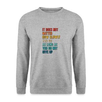 Student Learning Education Studying Postgrads - Unisex Sweatshirt - salt & pepper - Front - Alina (178cm) & Michal (187cm)