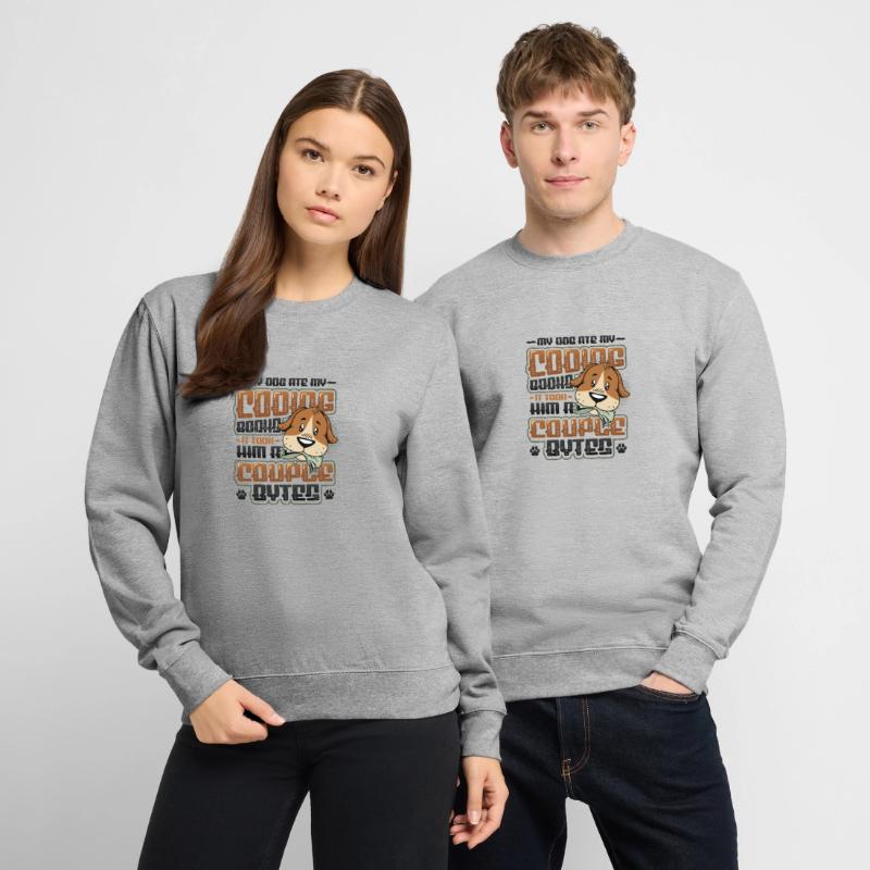 Dog Bytes Code Programmation de blagues informatiques Sweat-shirt Unisexe