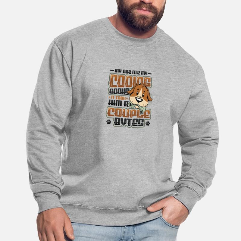 Dog Bytes Code Computer Joke Programming Unisex Sweatshirt